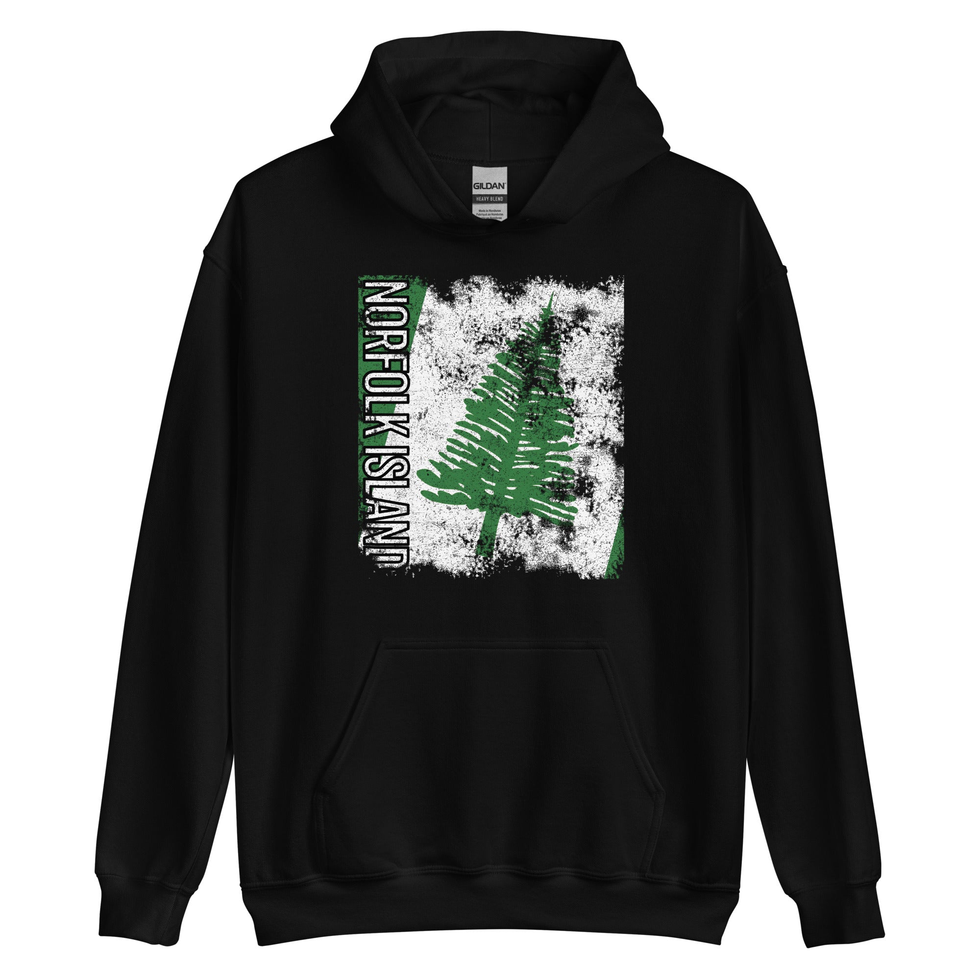 Norfolk Island Flag - Distressed Flag Hoodie