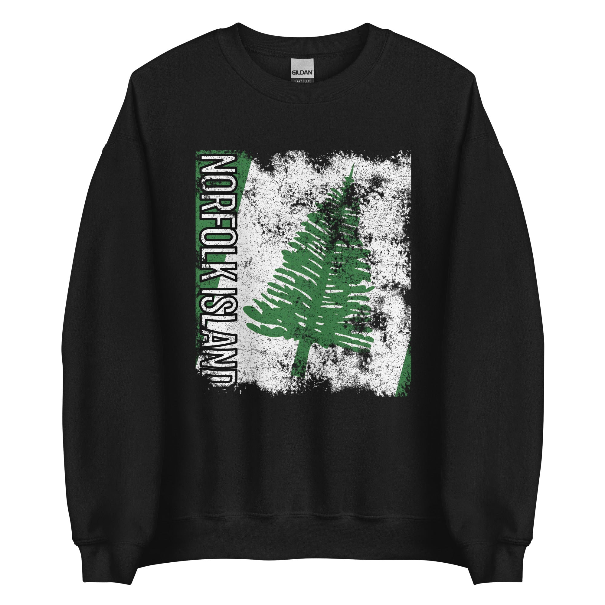 Norfolk Island Flag - Distressed Flag Sweatshirt