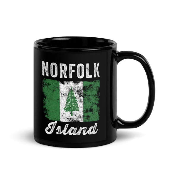 Norfolk Island Flag Distressed Mug