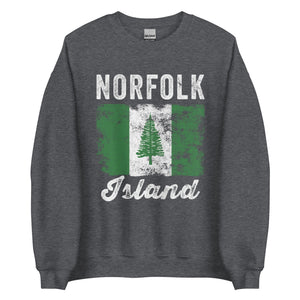 Norfolk Island Flag Distressed Sweatshirt