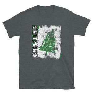 Norfolk Island Flag Distressed T-Shirt