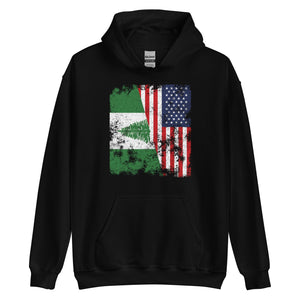 Norfolk Island USA Flag - Half American Hoodie