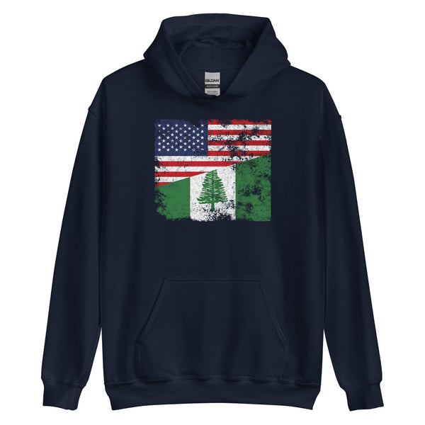 Norfolk Island USA Flag Hoodie