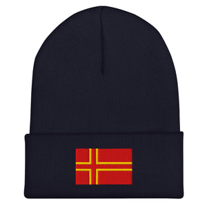Normandy Saint Olaf Cross Flag Beanie - Embroidered Winter Hat