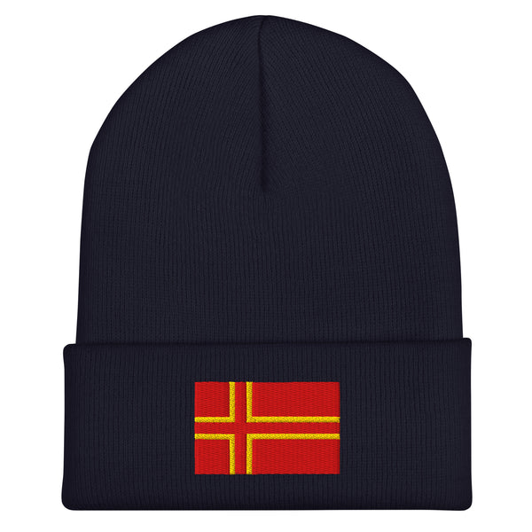 Normandy Saint Olaf Cross Flag Beanie - Embroidered Winter Hat