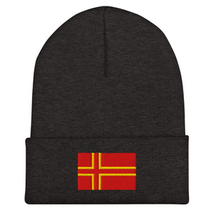 Normandy Saint Olaf Cross Flag Beanie - Embroidered Winter Hat