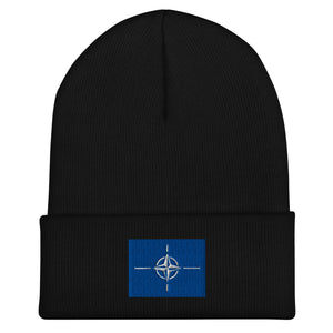 North Atlantic Treaty Organization Flag Beanie - Embroidered Winter Hat