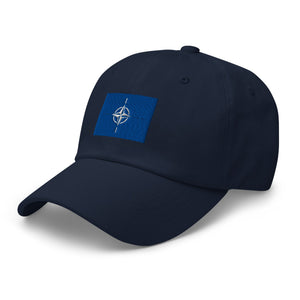 North Atlantic Treaty Organization Flag Cap - Adjustable Embroidered Dad Hat