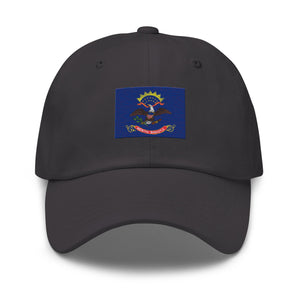 North Dakota State Flag Cap - Adjustable Embroidered Dad Hat