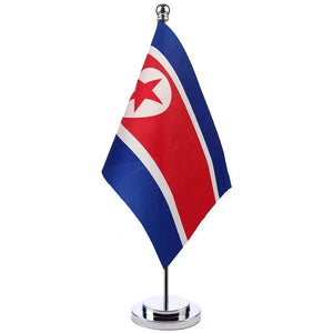 North Korea Desk Flag - Small Office Table Flag