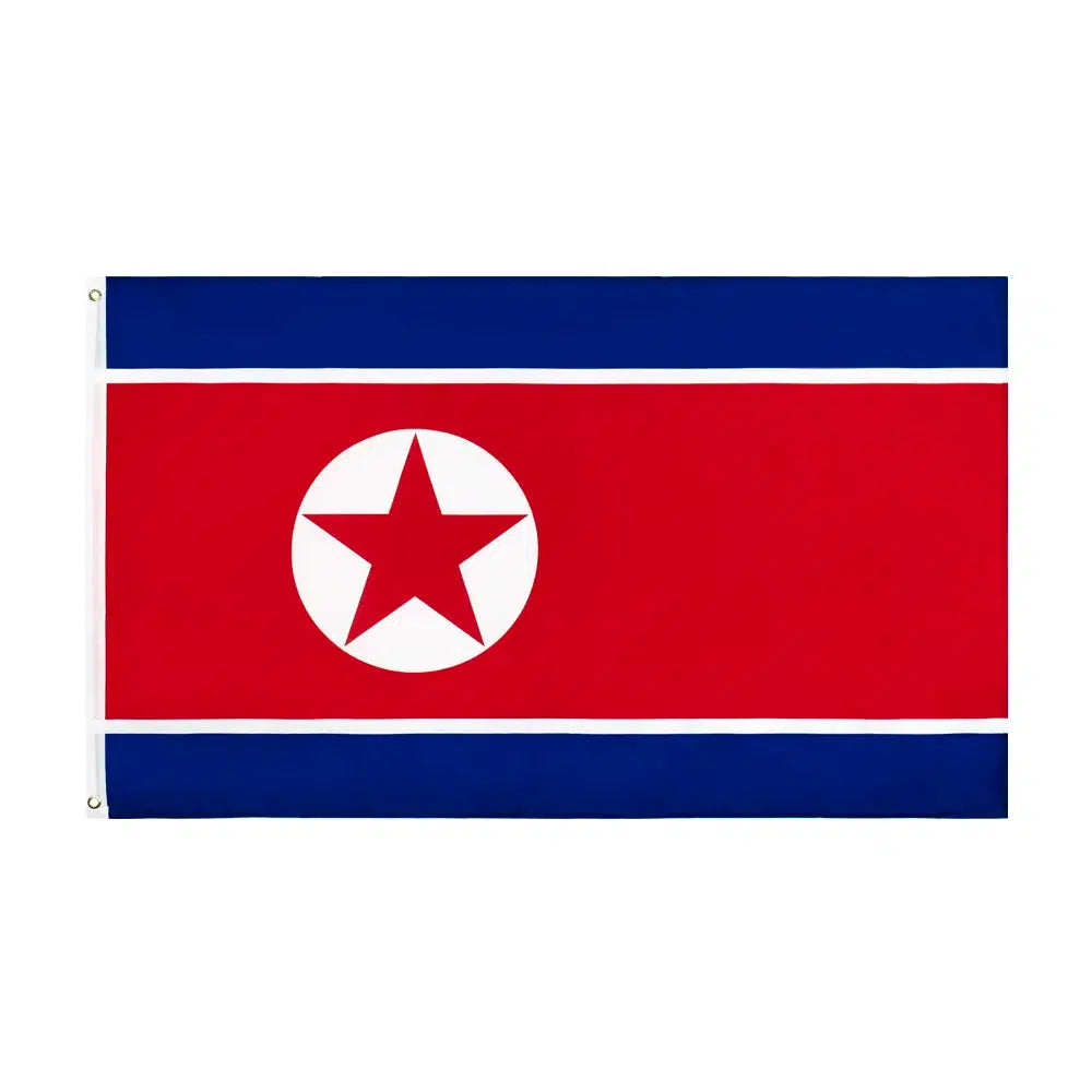 North Korea Flag - 90x150cm(3x5ft) - 60x90cm(2x3ft)