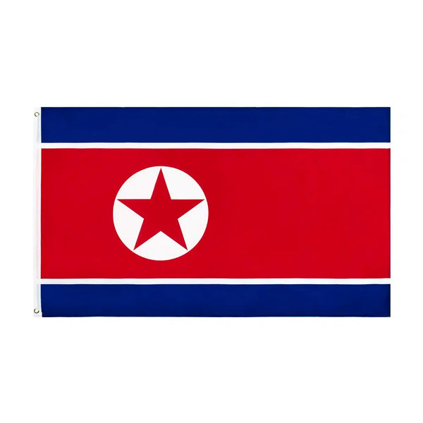 North Korea Flag - 90x150cm(3x5ft) - 60x90cm(2x3ft)
