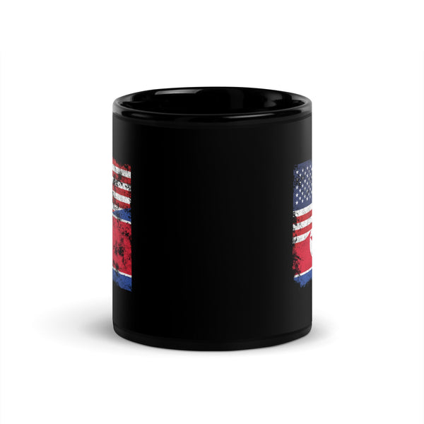 North Korea USA Flag Mug