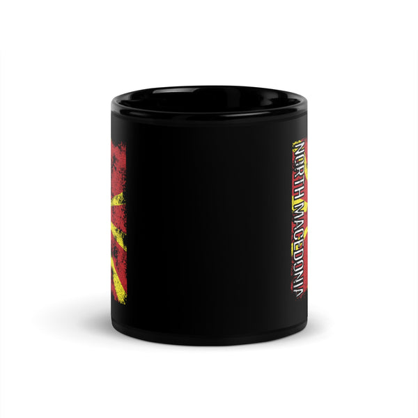 North Macedonia Flag - Distressed Flag Mug