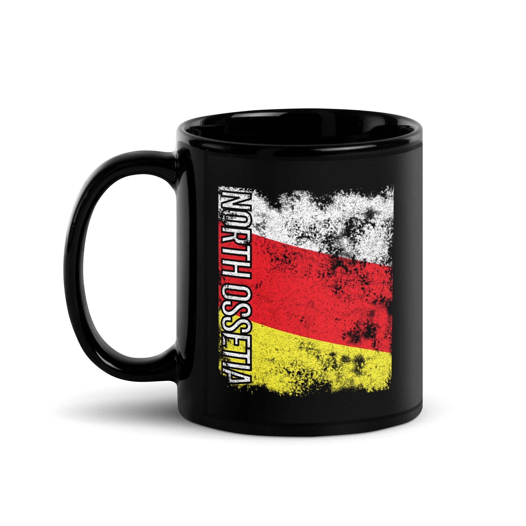 North Ossetia Flag - Distressed Flag Mug