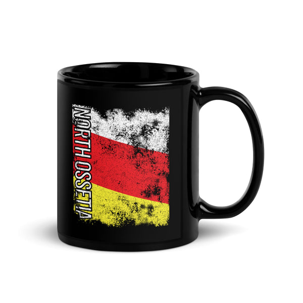 North Ossetia Flag - Distressed Flag Mug