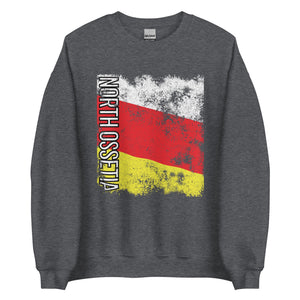 North Ossetia Flag - Distressed Flag Sweatshirt