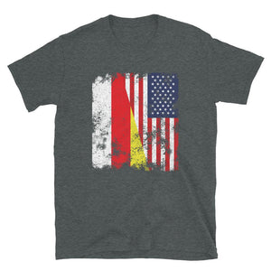 North Ossetia USA Flag - Half American T-Shirt