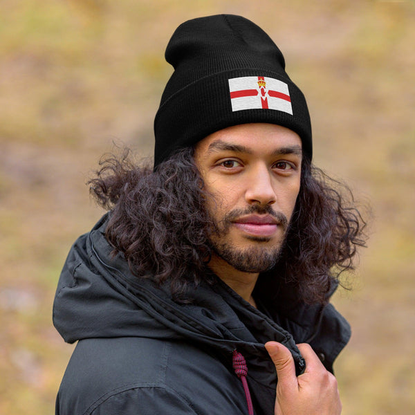 Northern Ireland Flag Beanie - Embroidered Winter Hat