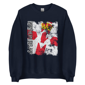 Northern Ireland Flag - Distressed Flag Sweatshirt