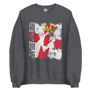 Northern Ireland Flag - Distressed Flag Sweatshirt