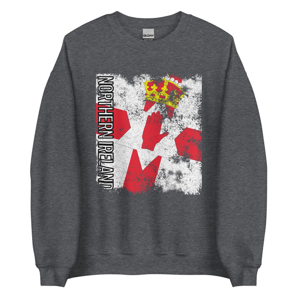 Northern Ireland Flag - Distressed Flag Sweatshirt