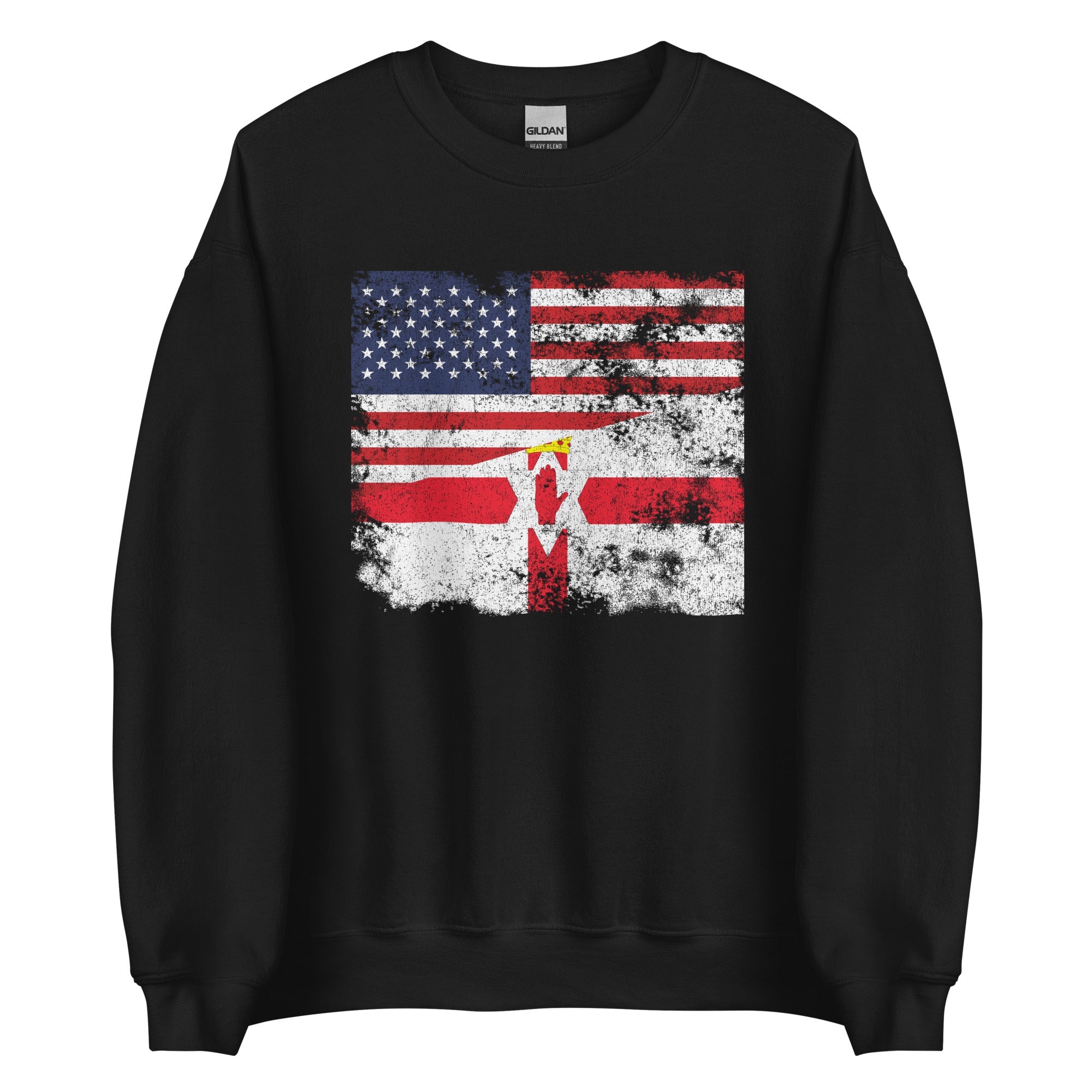 Northern Ireland USA Flag Sweatshirt