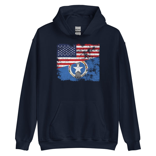 Northern Mariana Islands 1976-1989 USA Flag Hoodie