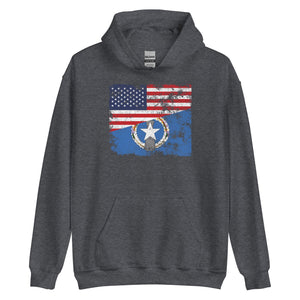 Northern Mariana Islands 1976-1989 USA Flag Hoodie