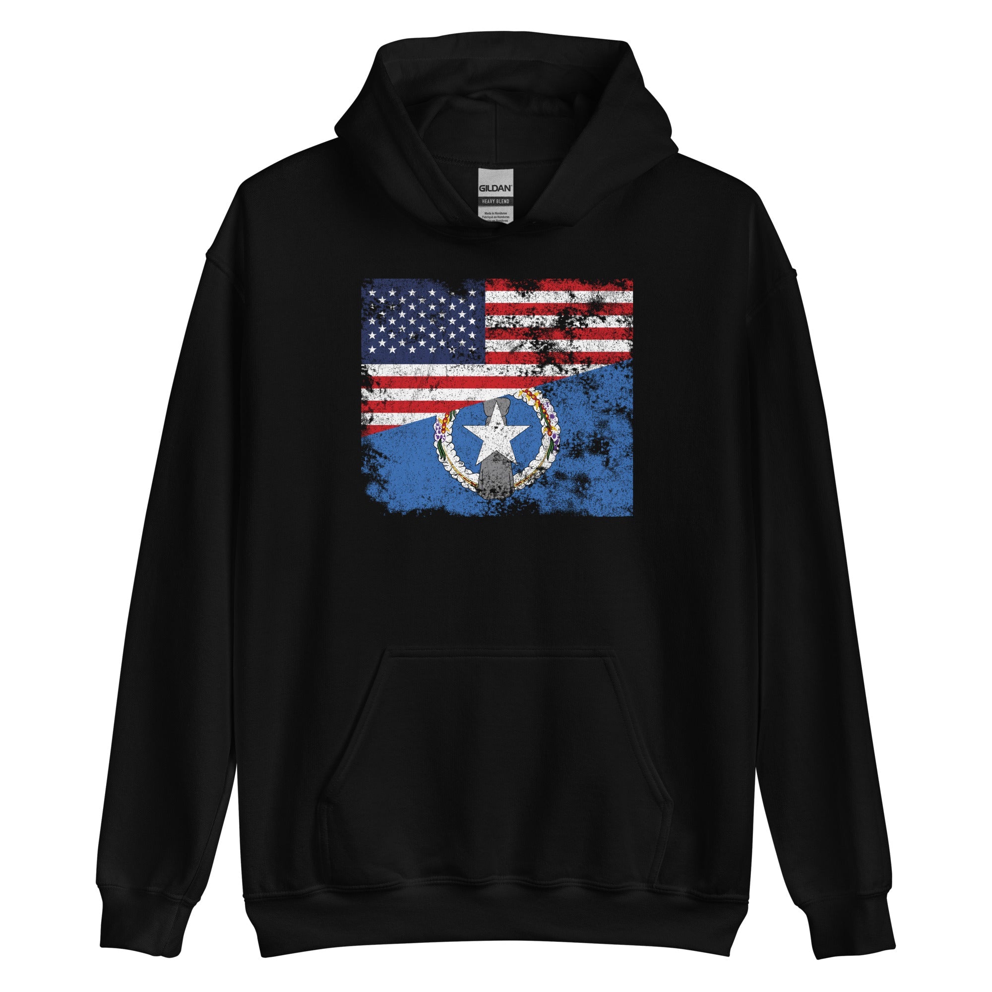 Northern Mariana Islands 1976-1989 USA Flag Hoodie