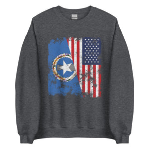 Northern Mariana Islands 1976-1989 USA Flag Sweatshirt