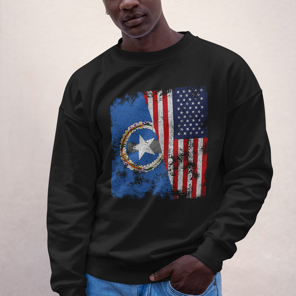 Northern Mariana Islands 1976-1989 USA Flag Sweatshirt