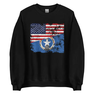 Northern Mariana Islands 1976-1989 USA Flag Sweatshirt