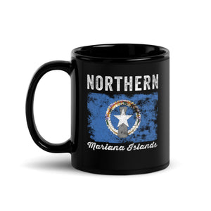 Northern Mariana Islands Flag Distressed Mug