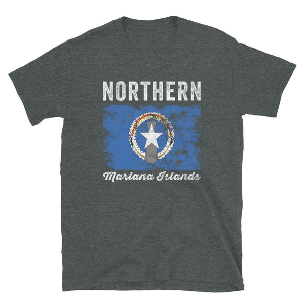 Northern Mariana Islands Flag Distressed T-Shirt