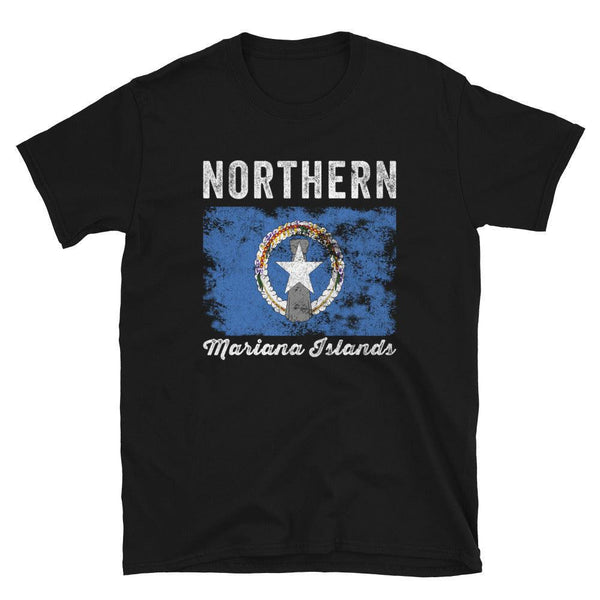 Northern Mariana Islands Flag Distressed T-Shirt