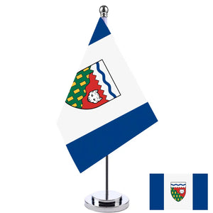 Northwest Territories Desk Flag - Small Office Table Flag