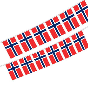 Norway Flag Bunting Banner - 20Pcs