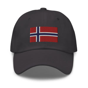 Norway Flag Cap - Adjustable Embroidered Dad Hat