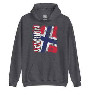 Norway Flag - Distressed Flag Hoodie