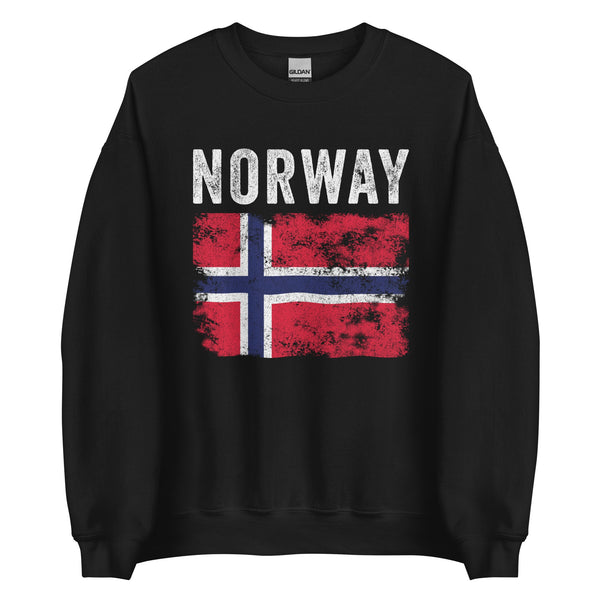 Norway Flag Distressed - Norwegian Flag Sweatshirt