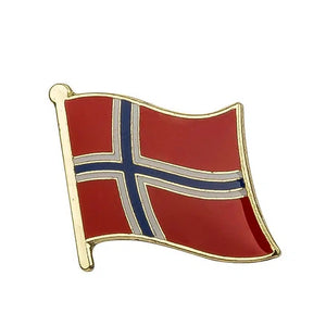 Norway Flag Lapel Pin - Enamel Pin Flag