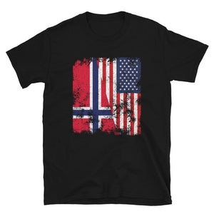 Norway USA Flag - Half American T-Shirt