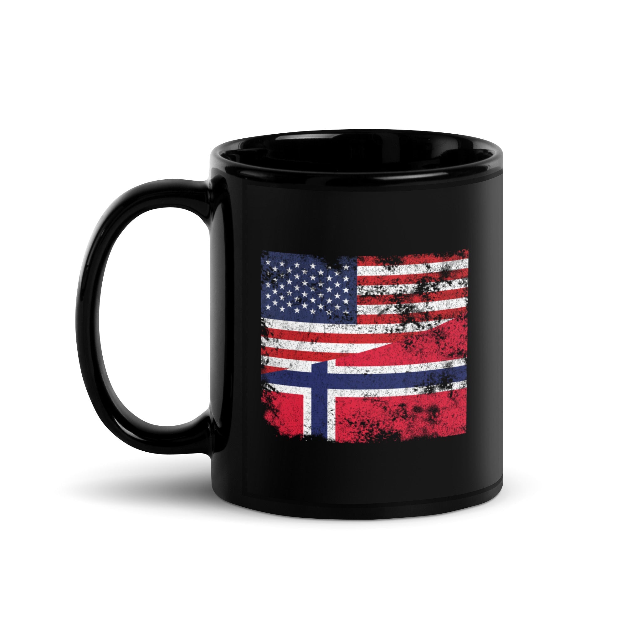 Norway USA Flag Mug