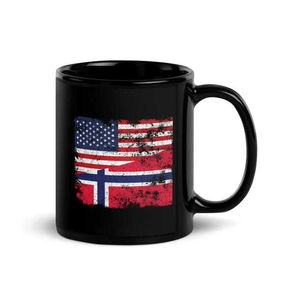 Norway USA Flag Mug