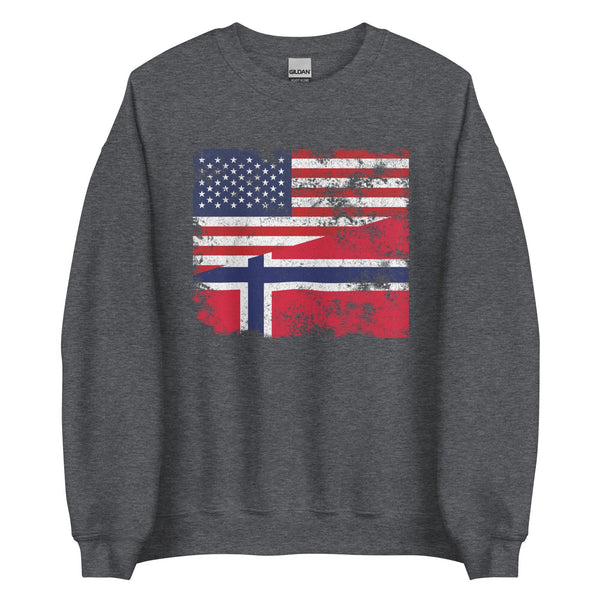 Norway USA Flag Sweatshirt