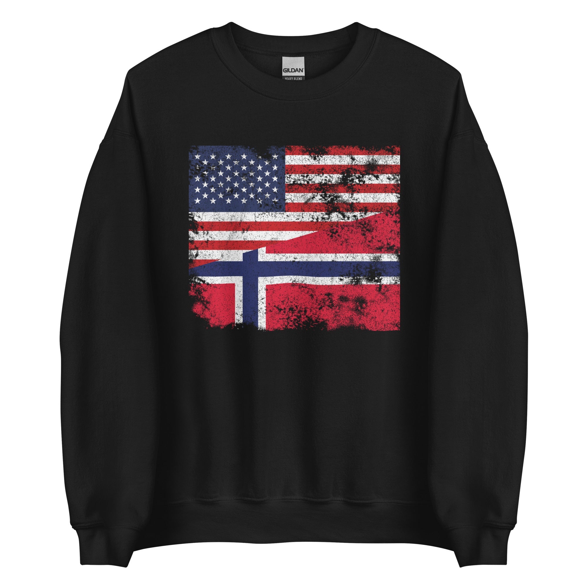Norway USA Flag Sweatshirt