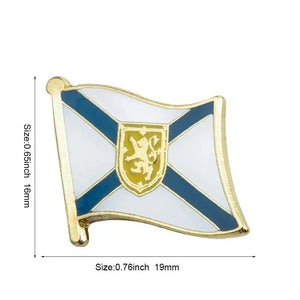 Nova Scotia Flag Lapel Pin - Enamel Pin Flag