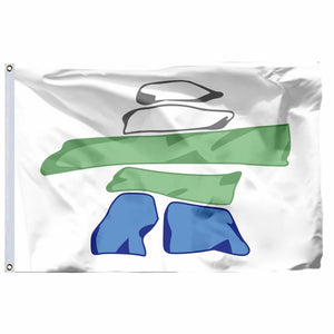 Nunatsiavut Flag - 90x150cm(3x5ft) - 60x90cm(2x3ft)