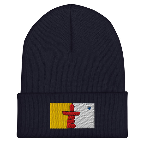 Nunavut Flag Beanie - Embroidered Winter Hat